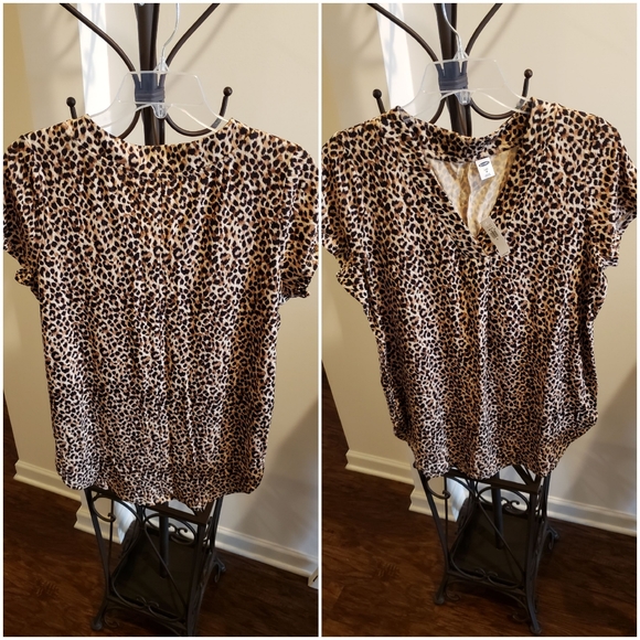 Old Navy Tops - Old Navy Leopard Print Top